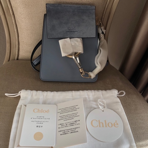 SOLD-Chloe Faye small bracelet bag- suede calf - Picture 2 of 8